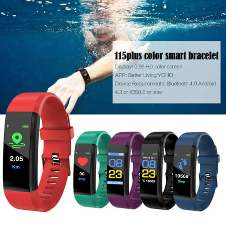 Bluetooth Sport Fitness Smart Watch Wrist Band Bracelet Heart Rate Monitor Activity Tracker For Android