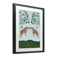 thumbnail image 3 of Stupell Industries Friendship Symmetrical Giraffes Black Framed Print Under Glass design by Susan Henke, 21 x 17, 3 of 10