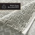 thumbnail image 5 of TOWN & COUNTRY LUXE Tretta Modern Geo Runner Area Rug with Plush High-Low Texture, Grey, 1'9"x7'2", 5 of 7