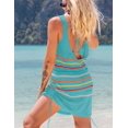 thumbnail image 2 of Xishao Vestido de Chaleco Ganchillo de Playa de Verano Cubre Bikini para Mujer E-Blue E-Blue Xishao ropa, 2 of 2