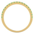 thumbnail image 5 of 0.57 ct Brilliant Round Cut Simulated Green Diamond 14k Yellow Gold Stackable Band SZ 9.25, 5 of 6