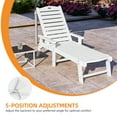 thumbnail image 3 of Uforic Outdoor Chaise Lounge Chair, Wide Armrest and Adjustable Backrest, Waterproof Resin Patio Lounger, 3 of 7
