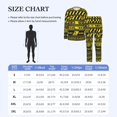 thumbnail image 5 of Mens 2 Pack Pajama Set Long Sleeve Pajamas Top and Pants Pjs Set Loungewear, Danger Caution Warning Police Stripe, 5 of 6