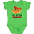 thumbnail image 3 of Inktastic Little Brother Cute Red and Orange Dragon Boys Baby Bodysuit, 3 of 5