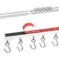 thumbnail image 1 of 3M Tape Adhesive Curtain Track 16 FT/192 Inch for Ceiling Or Wall- No Drill, Screws, Ceiling Curtain Track, Adhesive Ceiling Mount Curtain Rod No Damage, 1 of 6
