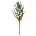 thumbnail image 2 of Artificial Pine Branches,Green Plants Pine Needles,Red Berry Stems Artificial, for Wreath Embellishing Garden Wedding Holiday Home Decor,G,17.74 In, 2 of 9