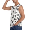thumbnail image 3 of Fotbe Men's Funny Chicken Print Men's Sleeveless Muscle Tank Tops Casual T-Shirts for Gym Workout Beach-Medium, 3 of 8