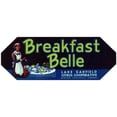 thumbnail image 3 of Anonymous 18x9 Black Modern Framed Museum Art Print Titled - Breakfast Belle Citrus Label (1920), 3 of 5