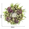 thumbnail image 5 of Hydrangea Wreaths for Front Door,Fall Spring Handmade Hello Wreath for Indoor Outdoor Decor,Farmhouse Wreath (18 inches), 5 of 9