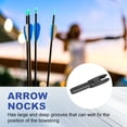 thumbnail image 4 of Uxcell Archery Arrows Nocks, Plastic Insert Arrow Nock Replacement Arrow Tails for Hunting Shooting Compound Recurve Bow Black, 4 of 7