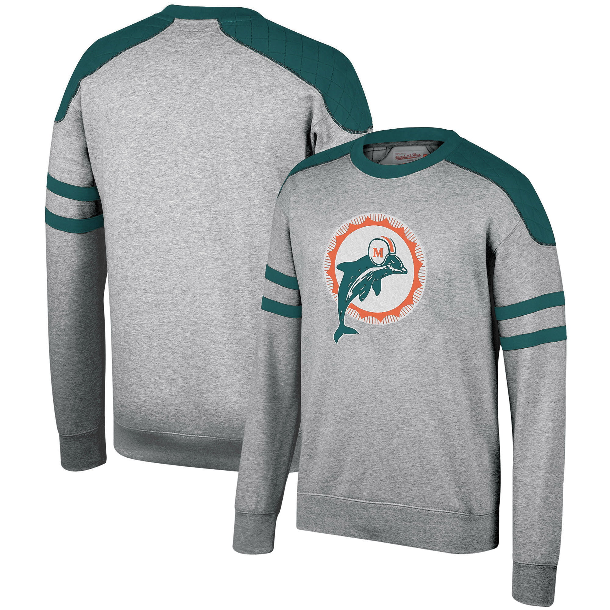 miami dolphins crew sweatshirt
