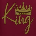 thumbnail image 5 of Wild Bobby, King Queen Valentines Day Outfit His and Hers Matching Couples Crewneck Sweatshirts, Maroon, Mens XL-Womens L, 5 of 6