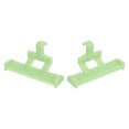 thumbnail image 1 of Dos zapatos con zapatos con agujeros decorativos oscilantes en la cola y accesorios para fiestas de la vida diaria, trabajo escolar, vacaciones Verdes Fluorescentes, 1 of 10