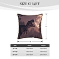 thumbnail image 4 of Haiem Dinosaur Moonlit Forest Print Velvet Soft Solid Decorative Square Throw Pillow Covers Set with Elegant Piping Christmas Cushion Case for Sofa Bedroom Car-20"x20", 4 of 8