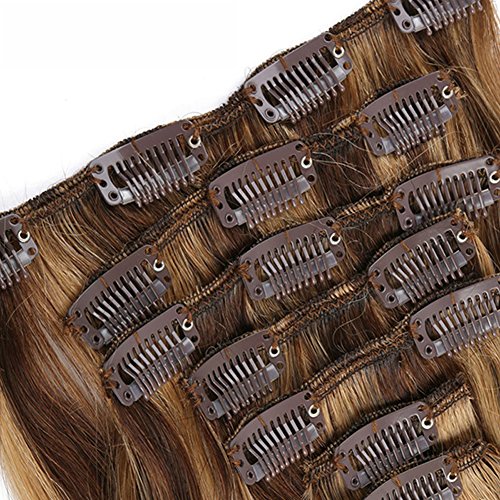 straight clip in human hair extensions