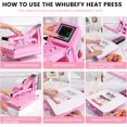 thumbnail image 3 of Adnoom Clamshell Heat Press 15x15 with Slide Out Design, Industrial-Quality Sublimation Press with Dual Tube Heating System, Digital Heat Transfer Machine for T-shirt, Mouse Pad, Pillows, Pink, 3 of 8