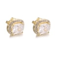 thumbnail image 2 of Yoursfs Crystal Clip on Earrings for Women Non Painful Fashion Gold Plated Square Rhinestone Clipon Earrings, 2 of 6