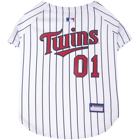 Pets First MLB Minnesota Twins Mesh Jersey for Dogs and Cats - Licensed Soft Poly-Cotton Sports Jersey - Extra Large