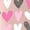 LIGHT PINK, variant on Instant Message - Heart Filled Heart - Youth Girls Boxy T-Shirt