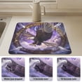 thumbnail image 6 of Wobogo Eagleflying in The Sky Dish Drying Mats Diatomaceous Earth Super Absorbent Non-slip Rubber Sole 15.7×11.8in, 6 of 11