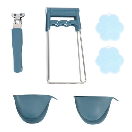 

Silicone Slip-Resistant Gloves Anti-Hot Clamp Gripper Anti-Hot Pot Pan Hot Dish Plate Bowl Gripper Tool(Suit)