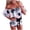 White, variant on BVXEEP Women's Casual Printed One Shoulder Summer Womens Shorts Dressy Casual Strap with Waistband Jumpsuit Womens Shorts Casual