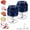 2*Blue, variant on Electric garlic chopper, 400 mL Mini Food Processor, Cordless Type-C Rechargeable Food Chopper with 6 Stainless Steel Blades for Garlic Onion Ginger