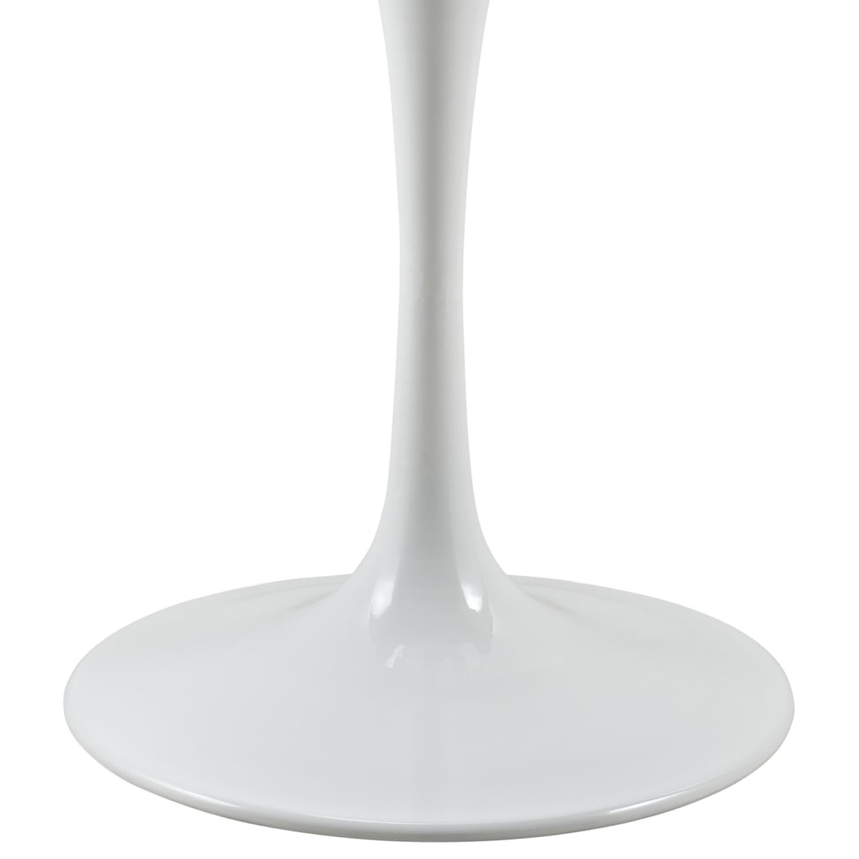 Modway Lippa 27.5" Round Modern Wood Top Dining Table in White