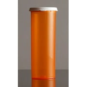 Pharmacy Vials 60 Dram AMBER (PACK OF 12) Snap Cap, Caps Included by Sponix BioRx