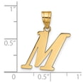 thumbnail image 2 of FJC Finejewelers 14 kt Yellow Gold Polished Letter M Initial Charm, 2 of 6