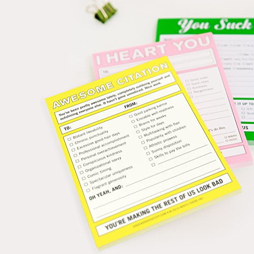 Knock Knock Awesome Citation Nifty Note Pad 