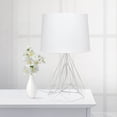 thumbnail image 4 of All the Rages LHT-5024-WH Lalia Home Geometric Matte Wired Table Lamp with Fabric Shade, White, 4 of 4