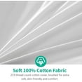 thumbnail image 4 of APSMILE Organic Feathers Down Comforter California King, All-Seasons Duvet Insert, 100% Cotton Medium Warm Quilted Bed Comforter Insert (104x96, Ivory White), 4 of 8