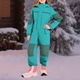 thumbnail image 6 of XIMIN Snow Suit for Girls One Piece Snowsuit Waterproof Insulated Waterproof Winter Overalls Snowboarding Ski Suits Coats Jumpsuits Outdoor Snowsuit, 6 of 8