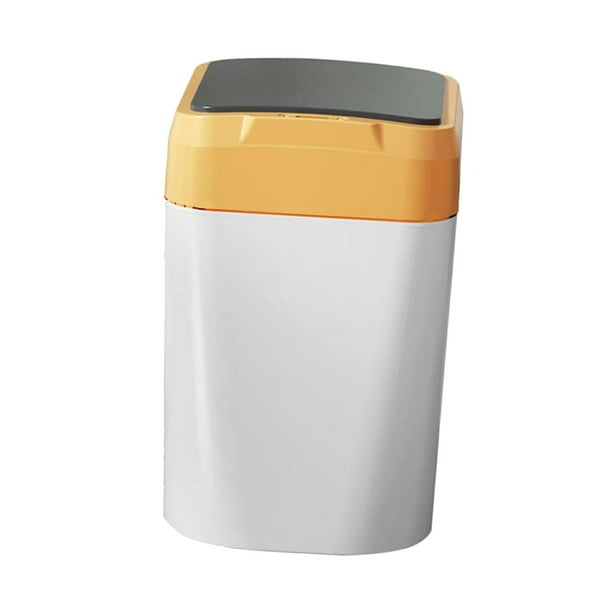 Bathroom Trash Cans with Lids Automatic Garbage Can Touchless Trash Can Electric White Walmart.ca