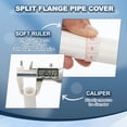 thumbnail image 4 of Placas de cubierta de plomería de 26.5 mm, 9 PCS de decoración de brida de pared, plástico PP para agujero de tubo, blanco, 4 of 7
