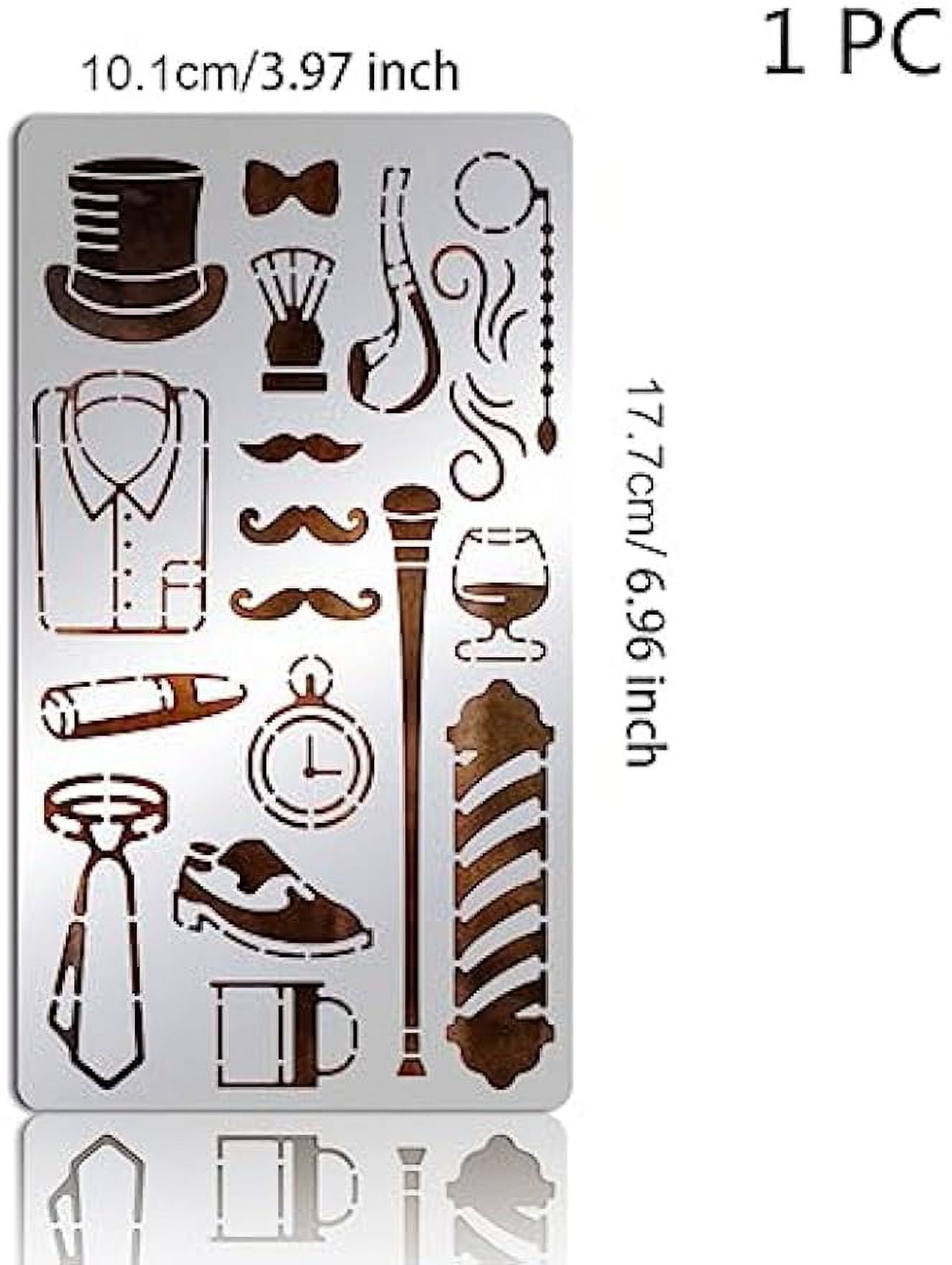 1PC Roman Element Theme Metal Stencil Template Journal Tool for Painting  Wood Burning 5.5x7.5inch