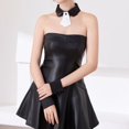 thumbnail image 3 of Hsqqdc Detachable Fake Collar Set, with Wrist Cuffs Classic Uniform Style Neck Tie Accessory Kit, 3 of 7