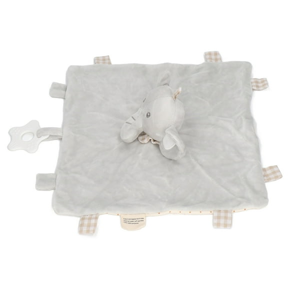 Muñecas de dentición de elefante bebé, muñecas de dentición de elefante bebé, manta de elefante para acurrucarse, juguete para acurrucarse para bebés, materiales ecológicos