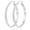 Silver-40mm, variant on VEEDOFA Silver Plated Hoop Earrings for Women, 3mm Wide, S925 Sterling Silver Posts