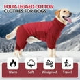 thumbnail image 7 of UOSIA Full Body Dog Winter Coat Warm Fleece Pullover Pajamas, Four Legs Dog Jacket, 7 of 7