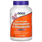 NOW Supplements, Glucosamine & Chondroitin Extra Strength, Sulfate Forms, 120 Tablets