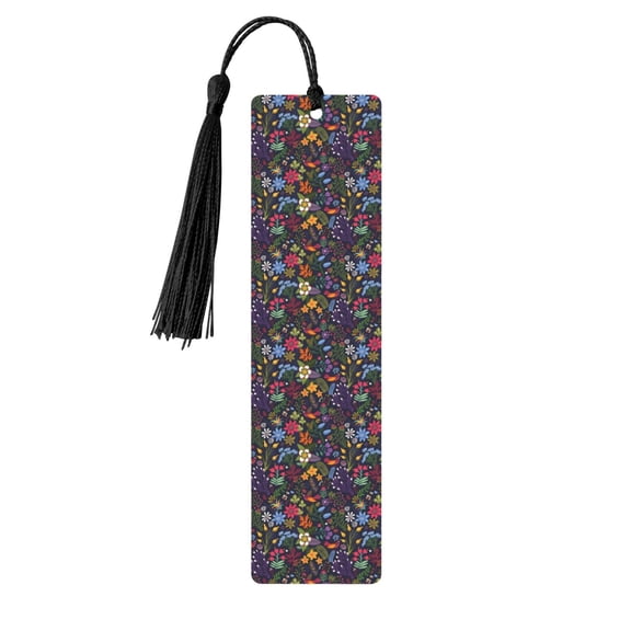 Kdxio Flowers And Birds Print Metal Tassel Bookmarks,Perfect Gift for Art Lovers and Bookworms Metal Bookmarks for Women