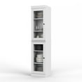 thumbnail image 5 of Palace Imports 100% Solid Wood 16.5" Kitchen Pantry Storage Cabinet with Glass Doors and Adjustable Shelves, White, 5 of 5