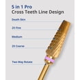 thumbnail image 3 of Broca para Taladro de Uñas AIRSEE 3/32" de Carburo de Tungsteno Oro XXC+M+XXF, 3 of 7