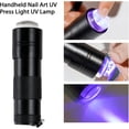 thumbnail image 4 of Mini linterna UV de 12 LED negra, curado de uñas, gel UV de 15 s, secado rápido, lámpara de curado, lámpara con sensor UV, lámpara para uñas, lámpara de curado, 4 of 5