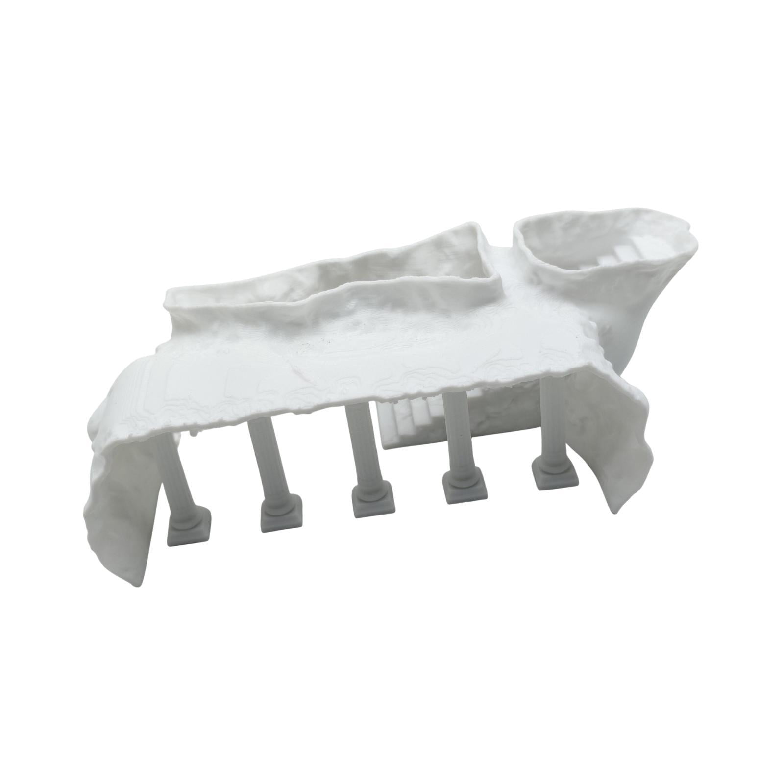 Bvdfgk Aquarium Roman Column Cave Aquarium Decor Fish Tank Accessories Fish Hideout for L White