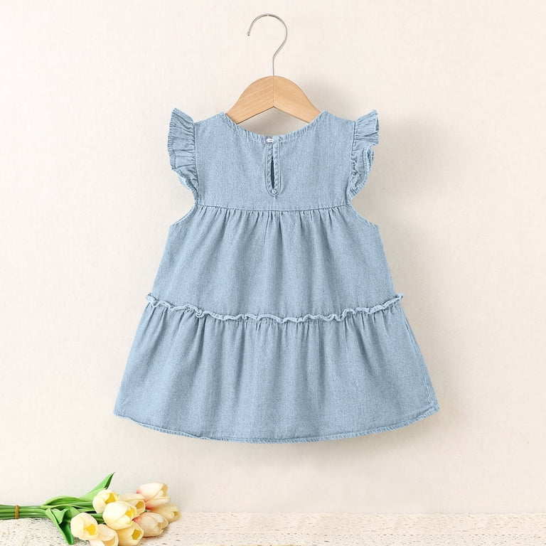 open lace back dress Flock Denim Mini Peplum Dress in Almond Milk main image 1