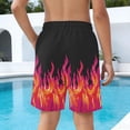 thumbnail image 5 of Cethrio Boys Beach Shorts, Elastic Waist Stretchy Fashion Relaxed Fit Board Shorts Hot Pink Size 6, 5 of 7
