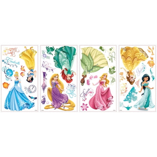 DISNEY PRINCESS GROUP Decal Removable WALL STICKER Home Decor Art FREE SHIPPING